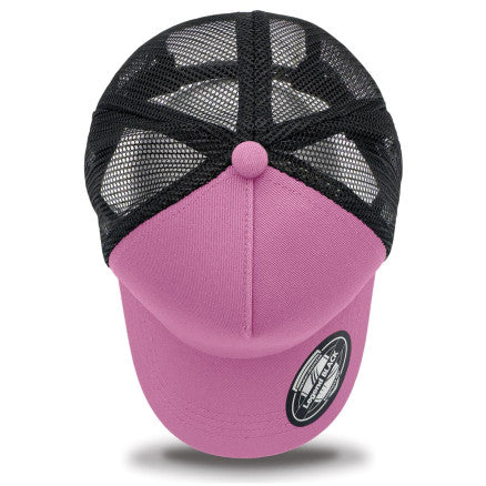 RCA Striped Trucker Cap - PINK/BLACK/WHITE