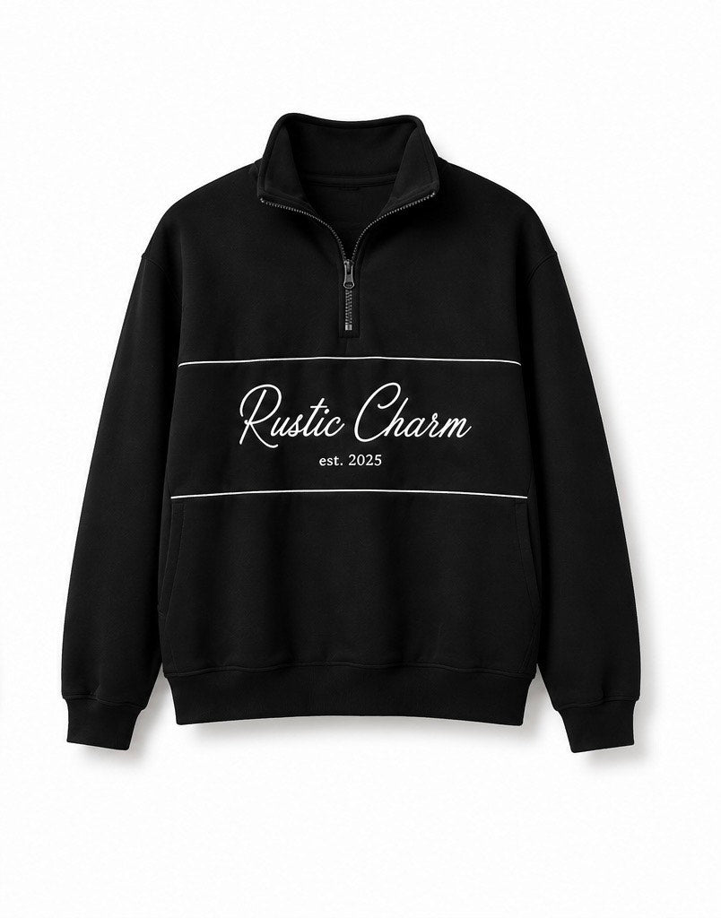 Signature Quarter Zip - Black