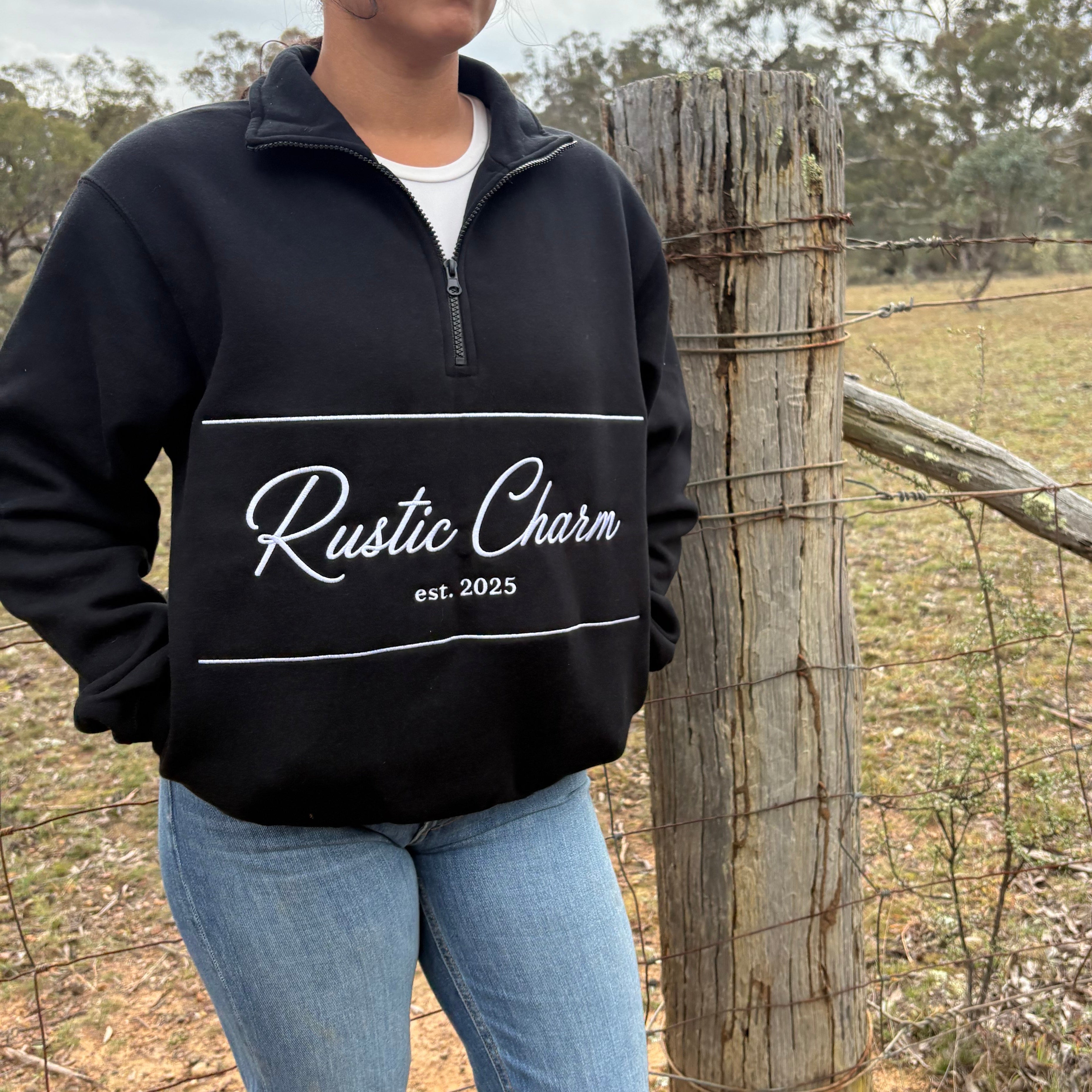 Signature Quarter Zip - Black